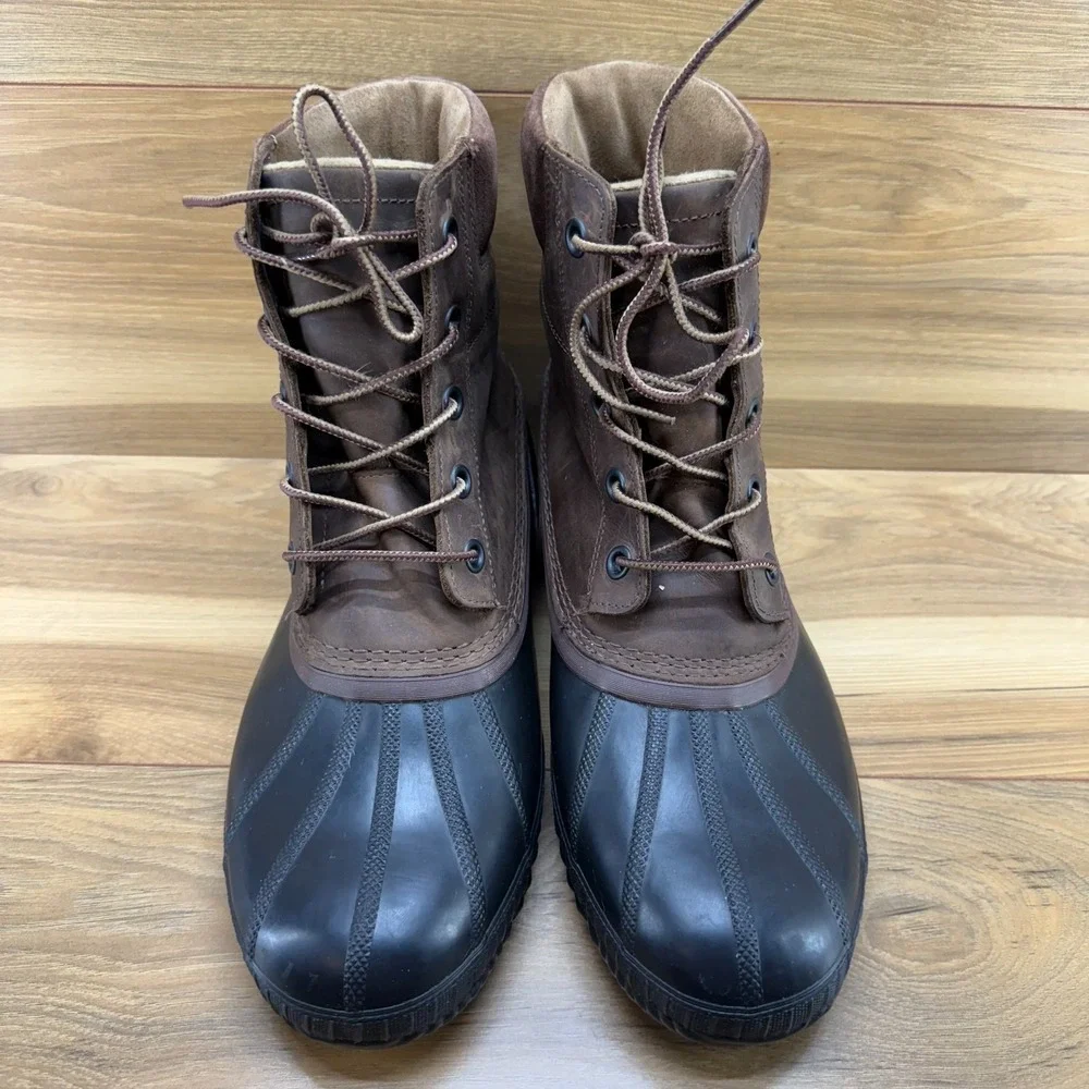 Sorel Cheyanne Waterproof Boots mens 13 Brown Nubuck Snow